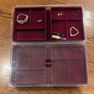 Felt Lined Jewelry Organizer, Make-up, Accessory Organizer